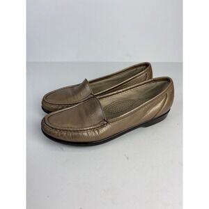 SAS Gold Slip On Leather Loafer Tripad Size 9.5 S Womens